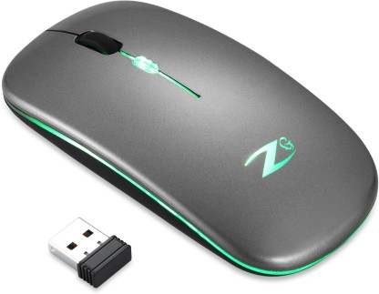 Zoook Blade Wireless Optical Mouse  (2.4GHz Wireless, Grey)