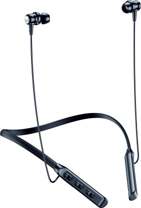 Aroma NB120 Tehalka - 28 Hours Playtime Bluetooth Neckband Bluetooth Headset  (Black, In the Ear)