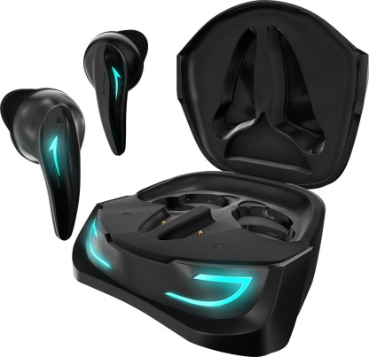 Wings Phantom 500 with ENC and 40 ms latency Bluetooth Headset  (Black, True Wireless)