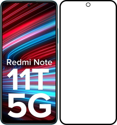 Dainty TECH Edge To Edge Tempered Glass for Redmi Note 11T 5G  (Pack of 1)