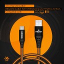 WROGN AMRBD1M01 2.4 A 1 m Micro USB Cable  (Compatible with Mobile, Tablet, Black, Orange)