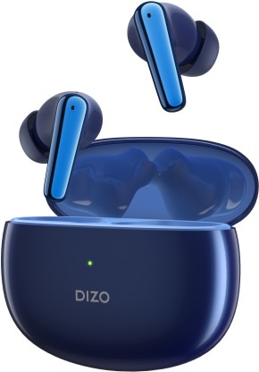 DIZO Buds Z Pro, with Active Noise Cancellation(ANC) (by realme Techlife) Bluetooth Headset  (Ocean Blue, True Wireless)