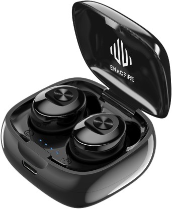 Enacfire X12 Moonwalk TWS in ear Bluetooth Earbuds Headphone Bluetooth Headset  (Black, True Wireless)