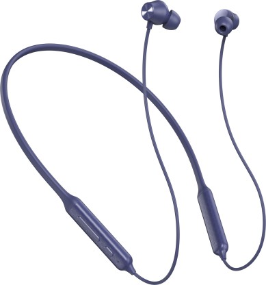 DIZO Wireless Power with ENC, 11.2mm Driver,18H Playback (by realme TechLife) Bluetooth Headset  (Violet Blue, In the Ear)
