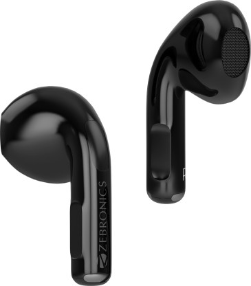 ZEBRONICS Zeb-Sound Bomb 3 TWS With Voice Assistant, Splash Proof, Flash Connect Bluetooth Headset  (Black, True Wireless)