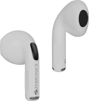 ZEBRONICS Zeb-Sound Bomb 3 TWS With Voice Assistant, Splash Proof, Flash Connect Bluetooth Headset  (White, True Wireless)