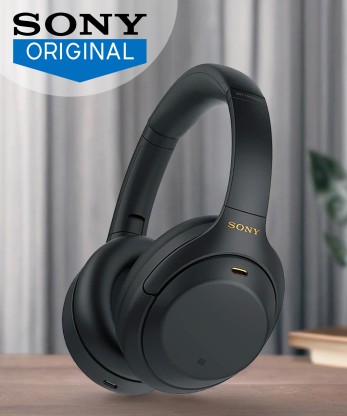 SONY WH-1000XM4 Bluetooth Headset  (Black, On the Ear)