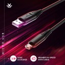 WROGN Micro USB Cable 3.1 A 1 m AMB1M01  (Compatible with Mobile, Tablet, Black, One Cable)