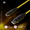 WROGN USB Type C Cable 2 A 1 m ACB1M01  (Compatible with Mobile, Tablet, Yellow)