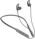 TECHFIRE Solo X2 36 Hours Play Time With Vibration On Call Bluetooth Headphone Neckband Bluetooth Headset  (Grey, True Wireless)