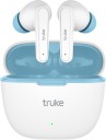 truke BTG Beta with 13mm Titanium Drivers, 38H Playtime, ENC, Gaming Mode, AAC Codec Bluetooth Headset  (White, True Wireless)