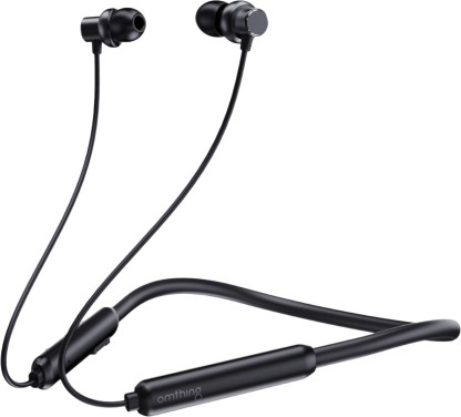 omthing By 1MORE AirFree Lace Neckband With With BT IPX4 rated Bluetooth Headset  (Black, In the Ear)