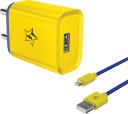 Flipkart SmartBuy 12 W 2.4 A Mobile NC24MS01 Charger with Detachable Cable  (Yellow, Blue, Cable Included)