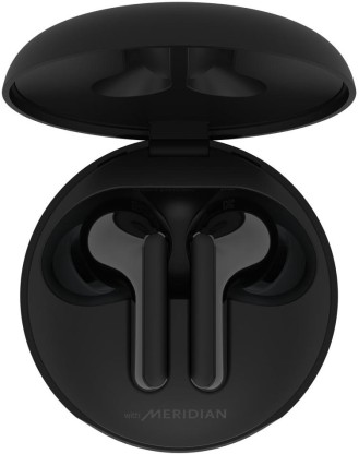 LG TONE Free HBS-FN4 with British Meridian Sound & Noise Isolation Bluetooth Headset  (Black, True Wireless)