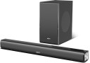 Mivi Fort S200 soundbar with wired subwoofer, Made in India 200 W Bluetooth Soundbar  (Black, 2.1 Channel)