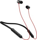 Mivi Collar D25 Earphones with fast charge, 24Hours playtime, Powerful Bass Bluetooth Headset  (Red, In the Ear)