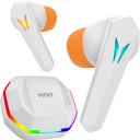 Mivi Commando X7,35ms Low Latency,13mm Bass,50H Playtime,Dual Mic AI ENC,TypeC,5.3 Bluetooth Headset  (White, True Wireless)