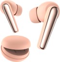 Mivi DuoPods K5 TWS Earbuds Metallic Finish, HD calling, AI ENC, 50H playtime,5.3 Bluetooth Headset  (Coral Plush, True Wireless)