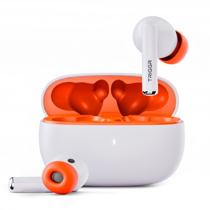 TRIGGR Ultrabuds N1 Neo with ENC, 40Hr Playback, 13mm Drivers, Rich Bass, Fast Charging Bluetooth Headset  (Blaze White, True Wireless)