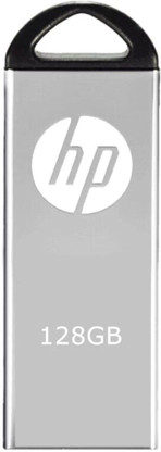 HP v220w 2.0 128 GB Pen Drive Compatible with Laptop, Mobile, Tablet, Desktop Computer USB 2.0, USB 3.0 Metal Case  (Silver, Multicolor)