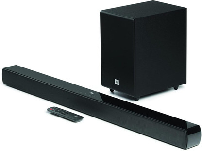 JBL Cinema SB241 2.1, Dolby digital, Wired Subwoofer,HDMI 110 W Bluetooth Soundbar  (Black, 2.1 Channel)