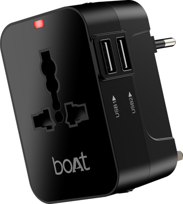 boAt 10 W 3 A Wall Charger for Mobile with Detachable Cable (Carbon Black)