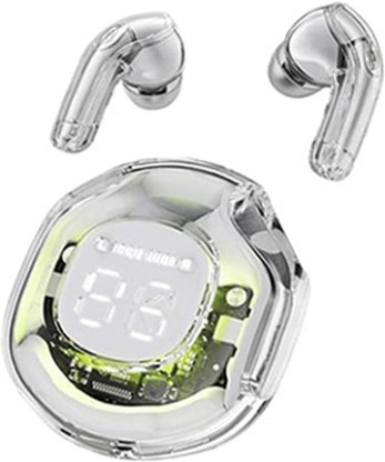 Brolan Wireless Earphones Bluetooth 5.3 With Mic Charging Sports Headphones Bluetooth Gaming  (White, True Wireless)