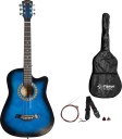 Flipkart SmartBuy RS-G38C BL -RS Acoustic Guitar Linden Wood Linden Wood  (Blue)