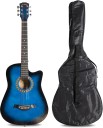 Flipkart SmartBuy RS-AG38 BL Acoustic Guitar Linden Wood Plastic Right Hand Orientation  (Blue)