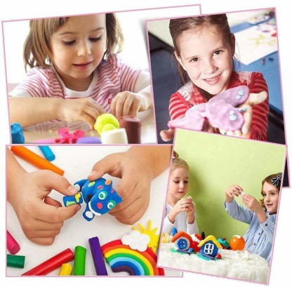 Poojara Ultra Light Modelling Bouncing Clay with Tools for Kids
