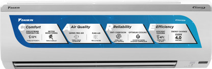Daikin 2023 Model 1.5 Ton 3 Star Split Inverter AC with PM 2.5 Filter  - White  (MTKL50UV16VA/RKL50UV16VA, Copper Condenser)