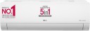 LG Super Convertible 5-in-1 Cooling 2023 Model 1 Ton 3 Star Split Dual Inverter 2 Way Swing, HD Filter with Anti-Virus Protection AC  - White  (RS-Q12CNXE, Copper Condenser)