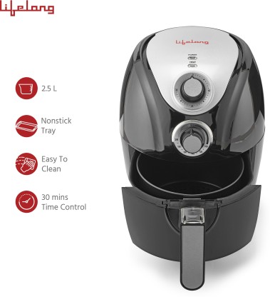Lifelong LLHF21. with 360 Degree Hot Air Circulation Technology Air Fryer  (2.5 L)