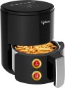 Lifelong LLHFD425 1000W with Hot Air Circulation Technology with Timer Selection & Adjustable Temperature Control | True Digital |Preset Menu |Uses upto 90% Less Oil |Fry, Grill, Roast, Reheat and Bake (Black) Air Fryer  (2.5 L)