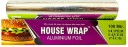 HOUSE WRAP 100 m Net Guaranteed Aluminium Foil Paper for Food Packing 11 Micron Thick Aluminium Foil  (100 m)