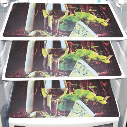 LooMantha Fridge Mat  (Multicolor)
