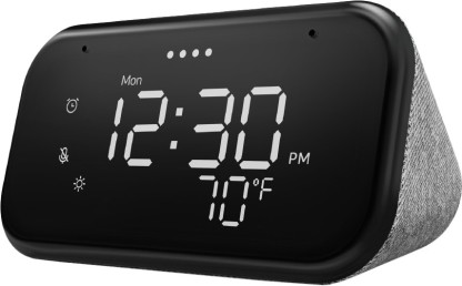 Lenovo Smart Clock Essential with Google Assistant Smart Speaker  (Hemp Grey)