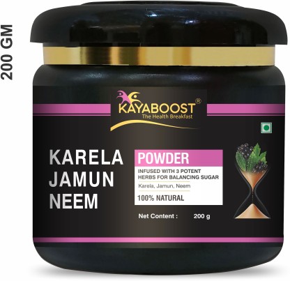 KAYABOOST Neem Karela Jamun Powder for Maintaining Blood Sugar Levels (200 g)