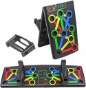 Shopeleven Portable Push Up Board System, 14-in-1 Body Building Exercise Tools Workout Dip Station  (Multicolor)
