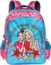 BARBIE Pre-School Star Sequins 36cm Nursery (LKG/UKG/1st std) School Bag  (Blue, Pink, 14 inch)