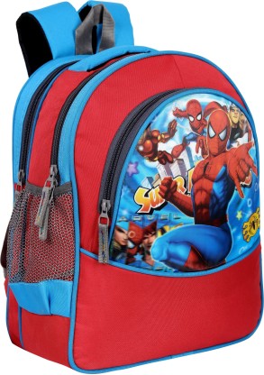 bayo Spiderman Red 30 Liter 16 ×12 inch Pre-School 31cm For Nursery (LKG/UKG/1st std) Boys School Bag Waterproof School Bag  (Red, 30 L)