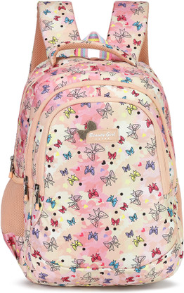 BEAUTY GIRLS BY HOTSHOT1566|School Bag|Tuition Bag|College Backpack|ForGirls&Women| School Bag  (Cream, 32 L)