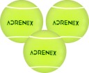 Adrenex by Flipkart Light Cricket Tennis Ball  (Pack of 3, Yellow)