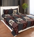 Decorum 160 TC Polycotton Double 3D Printed Flat Bedsheet  (Pack of 1, Multicolor)
