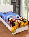 RisingStar 160 TC Cotton Single Cartoon Flat Bedsheet  (Pack of 1, Multicolor)