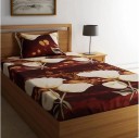 shyokand 144 TC Polycotton Single Printed Bedsheet  (Pack of 1, Multicolor)