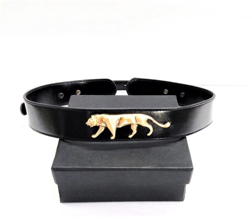 Women Party Black Genuine Leather Belt