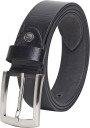 Men Casual, Evening, Formal, Party Black Genuine Leather Belt