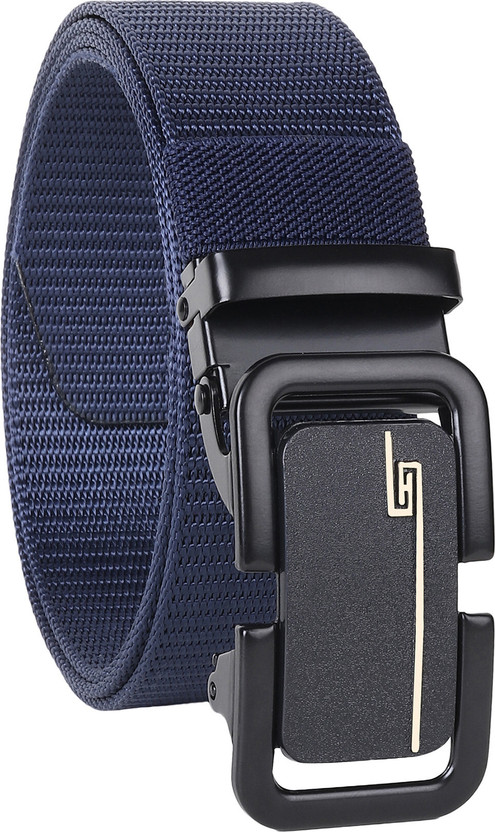 Men Casual Blue Nylon Belt
