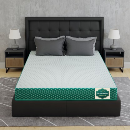 SleepyHug AirCell Series Dual Ortho Reversible Orthopedic 2-layer Honeycomb Grid Foam 4 inch Single High Resilience (HR) Foam Mattress  (L x W: 75 inch x 36 inch)